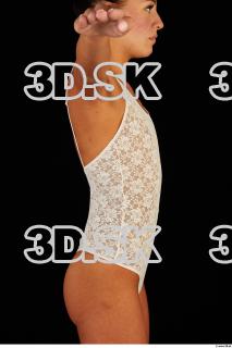 Upper body white underwears modeling t pose of Eveline Dellai…